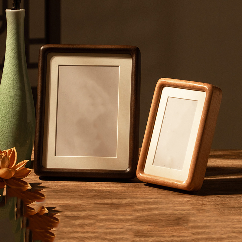 Engraved Wood Frame - Black Walnut Solid Wood Photo Frame