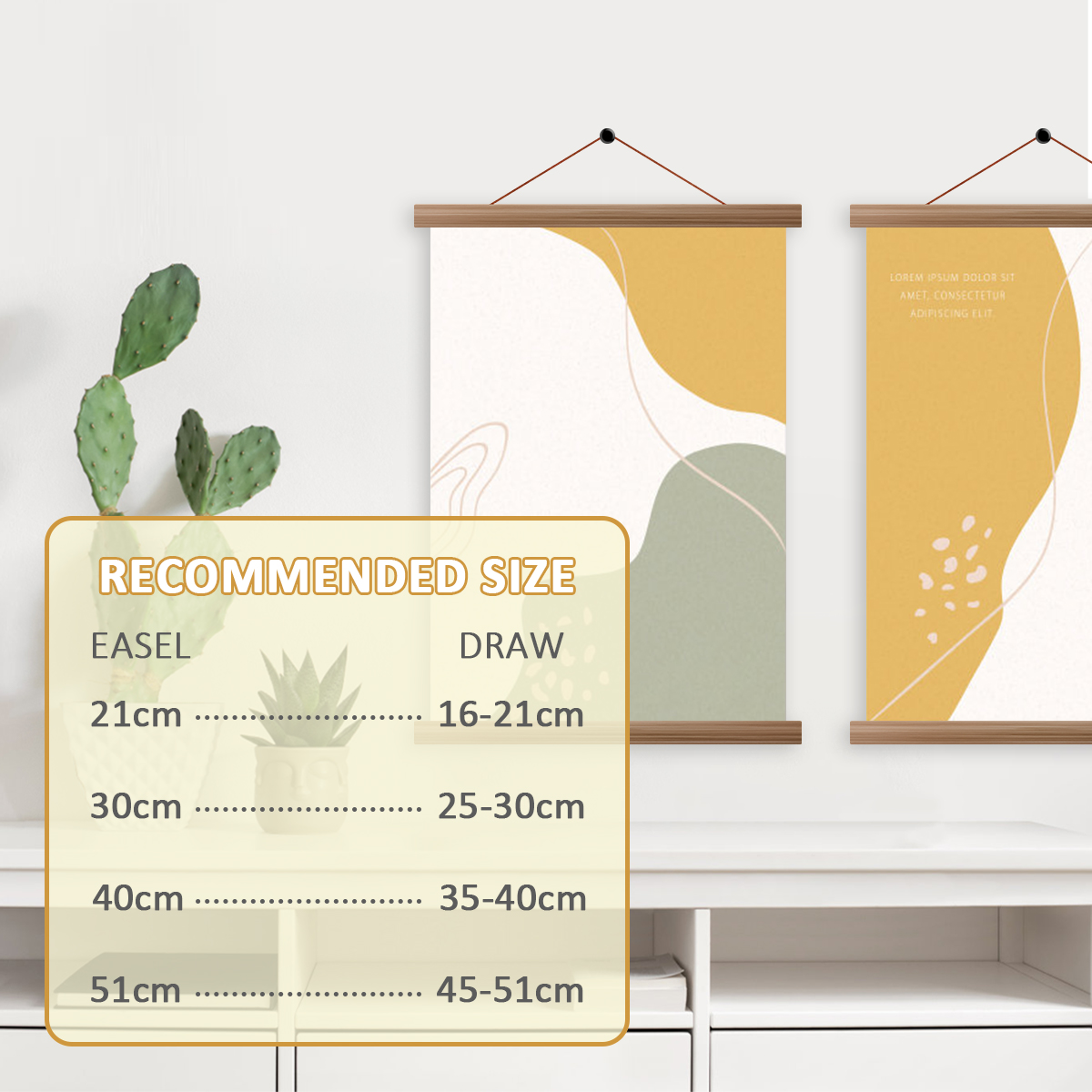 4pcs Picture Poster Hanger Fra - Engraved Wood Frame 评论和价格