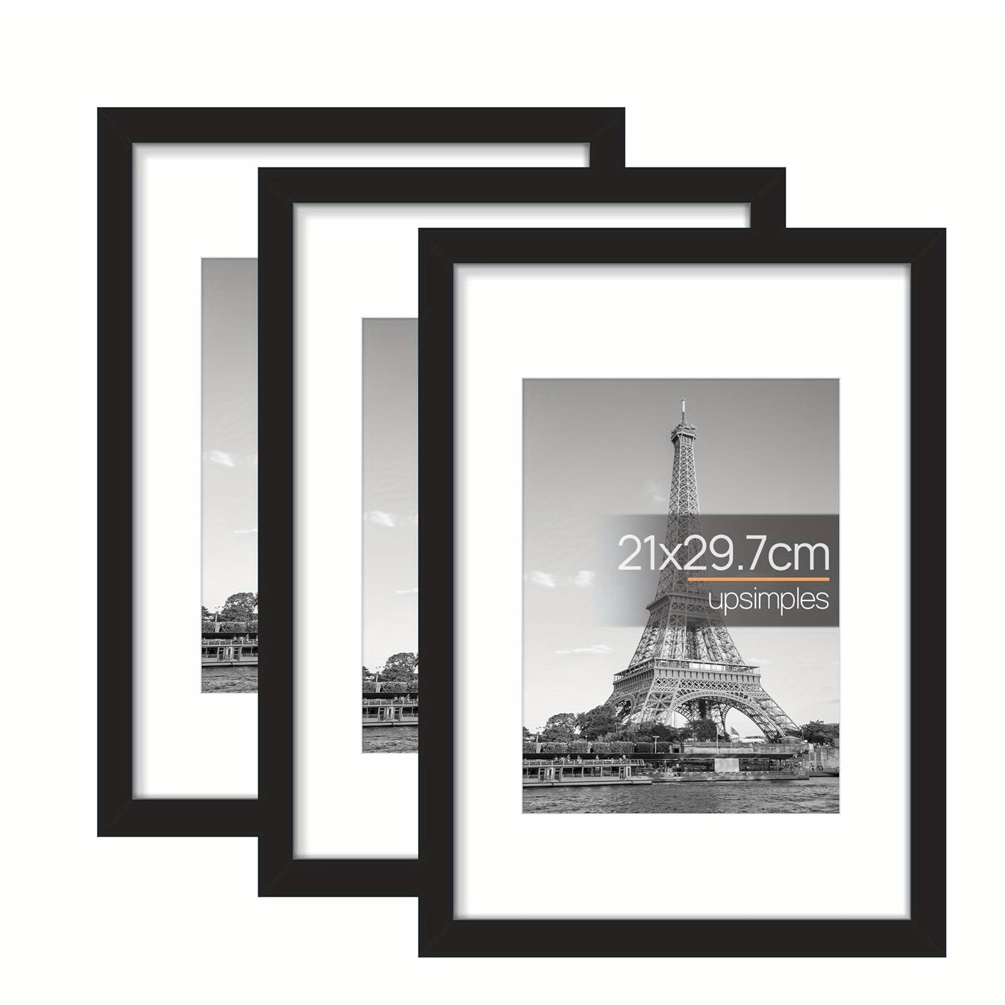 3pcs Wooden Photo Frames for P - Engraved Wood Frame 评论和价格