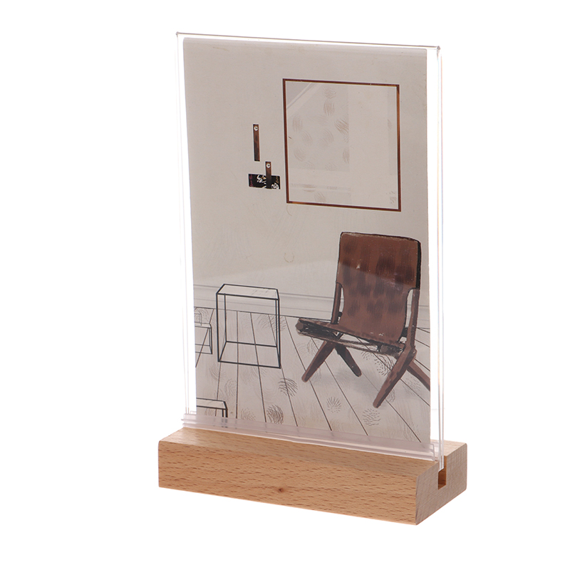 3 Size Transparent Acrylic Fra - Engraved Wood Frame 评论和价格
